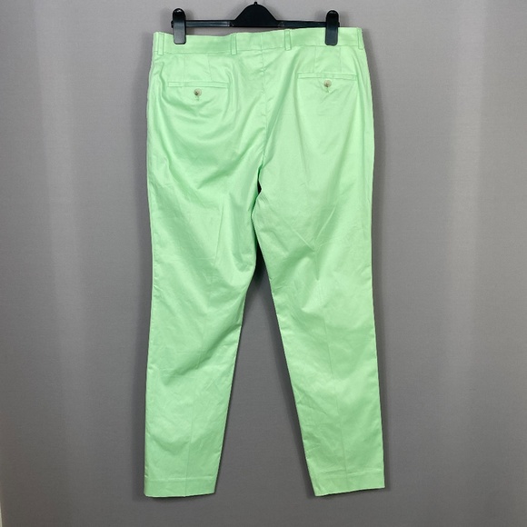 The Savile Row Company Mens Camden Chino Pants in Mint Green Size 42R 36W - Picture 4 of 8